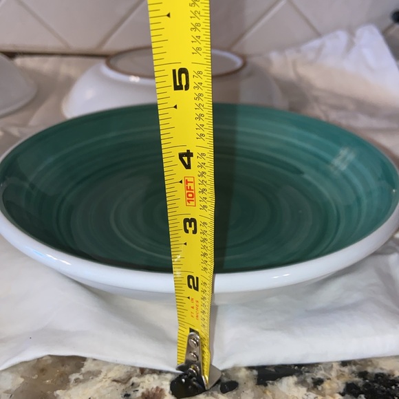 RARE VTG Caleca solid Hand Painted pasta soup bowl Made In Italy Set Of 4 - Picture 10 of 11